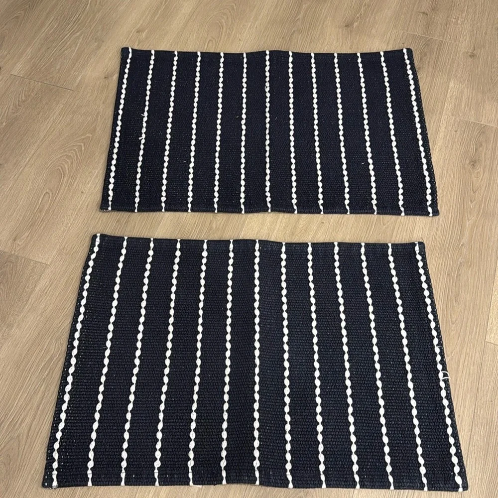 Two bath rugs